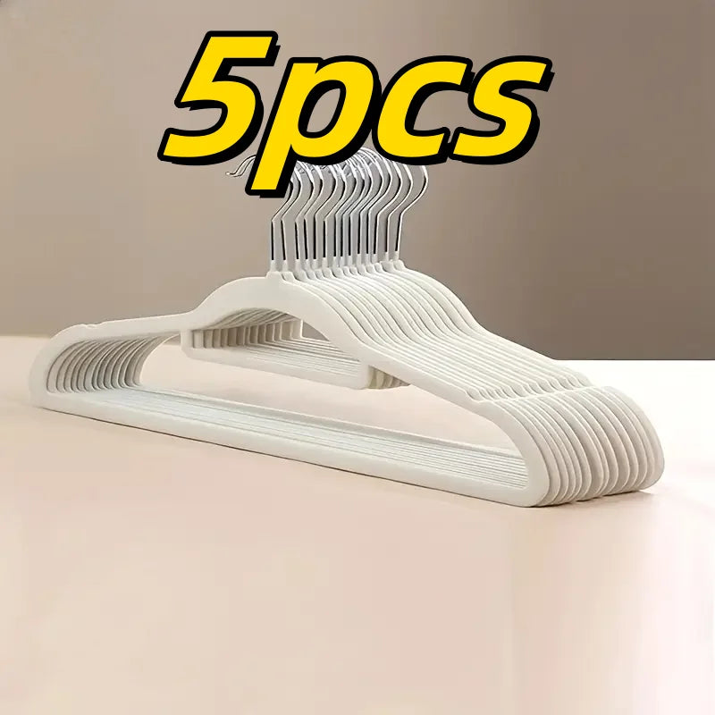 Stainless Steel Non-Slip Hangers for Wet & Dry Clothes (Set of 5)