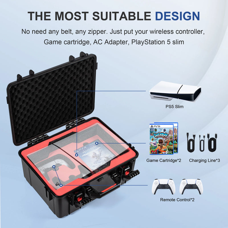 Étui rigide de voyage pour console PS5 Slim