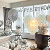 Happy Birthday Foil Balloon Set with Banner