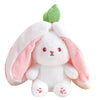 Kawaii Fruit Bunny Plush Toy - Cute Carrot & Strawberry Design