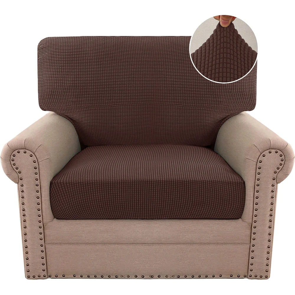 Stretchable Jacquard Sofa Cushion Covers with Anti-Slip Base