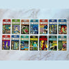 A collection of tarot cards featuring various suits like Swords, including illustrations inspired by macabre literature and p
