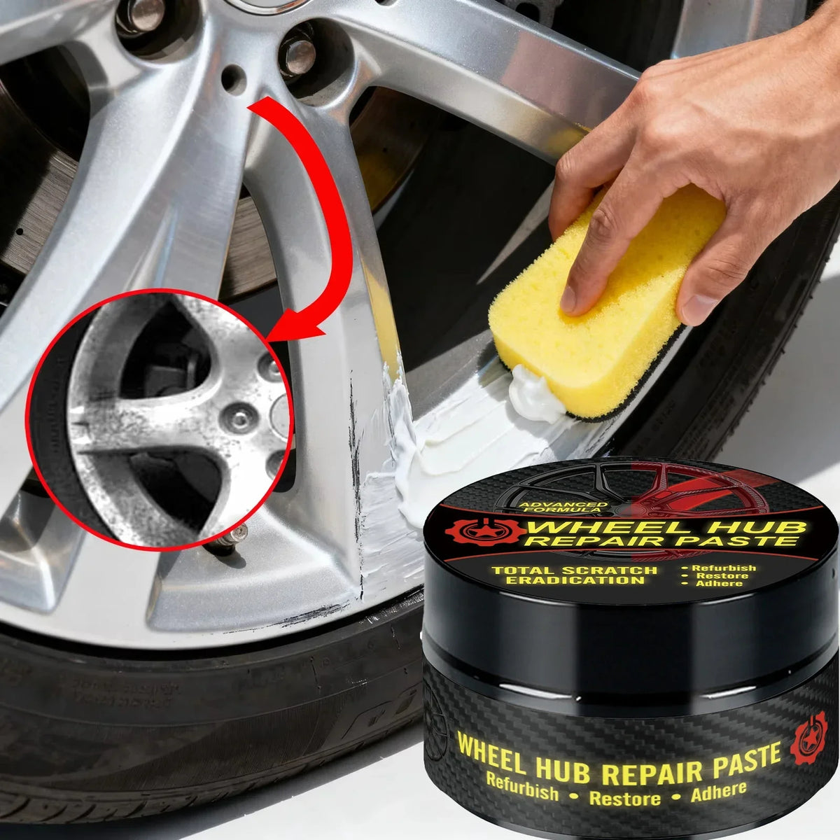 Wheel Rim Scratch Repair Paste