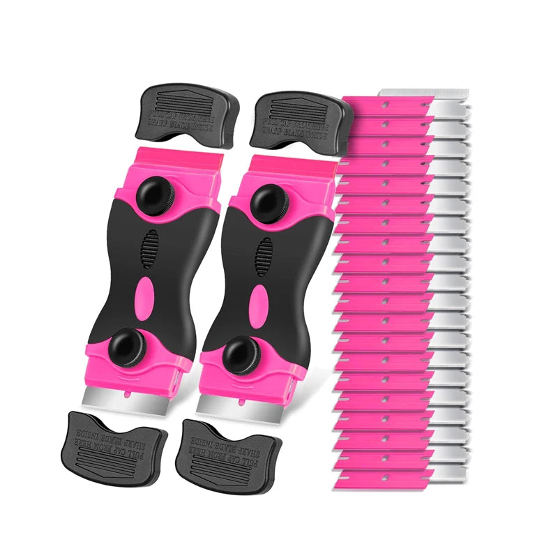 Double-Edged Razor Blade Scraper with Non-Slip Grip