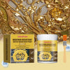 A package of Jakehoe weather resistant water-based gold paint with a decorative gold leaf design.