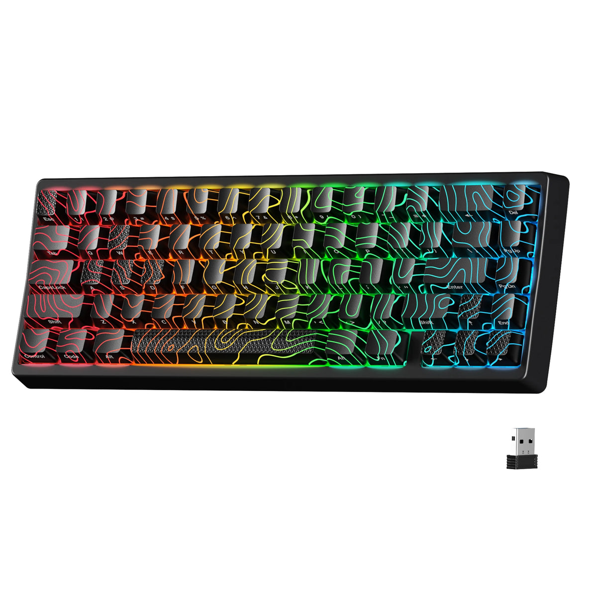 JadeStone 67-Key Wireless Mechanical Keyboard with IMD-Tech Keycaps