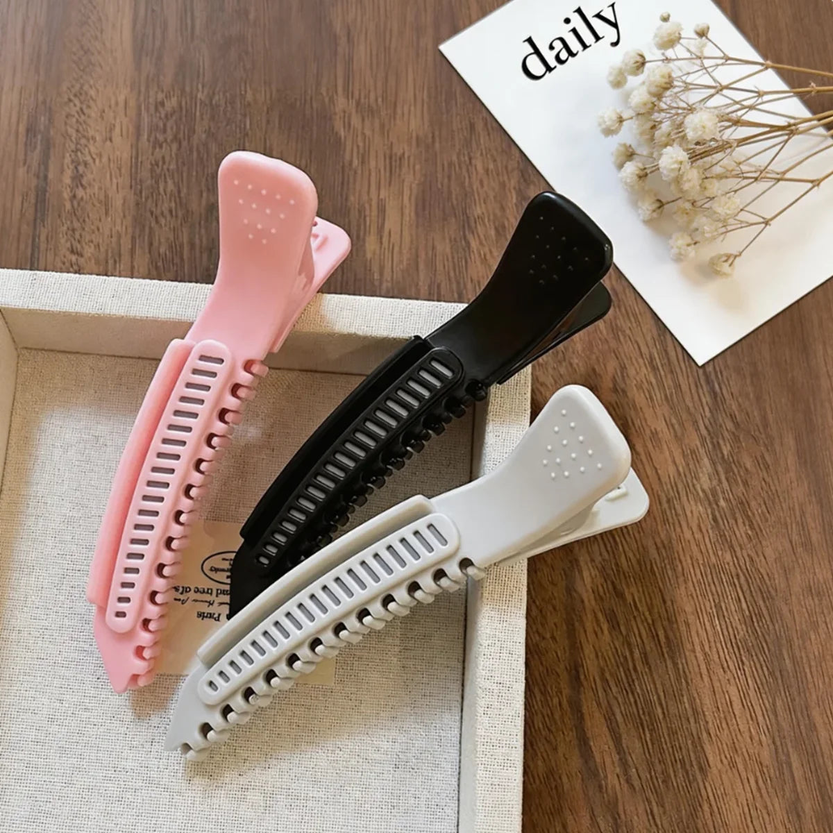 Non-Slip Sectioning Hair Clips for Styling and Salon Use