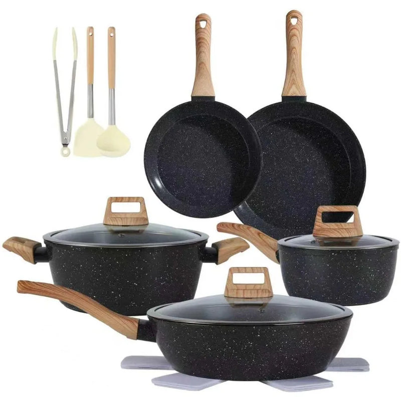 15-Piece Ceramic Non-Stick Cookware Set