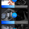 120W 4-in-1 Retractable Car Charger with Dual USB and Type-C Ports