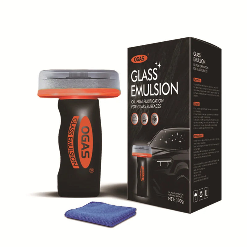 Roll-On Glass Oil Film Remover with Cleaning Pad