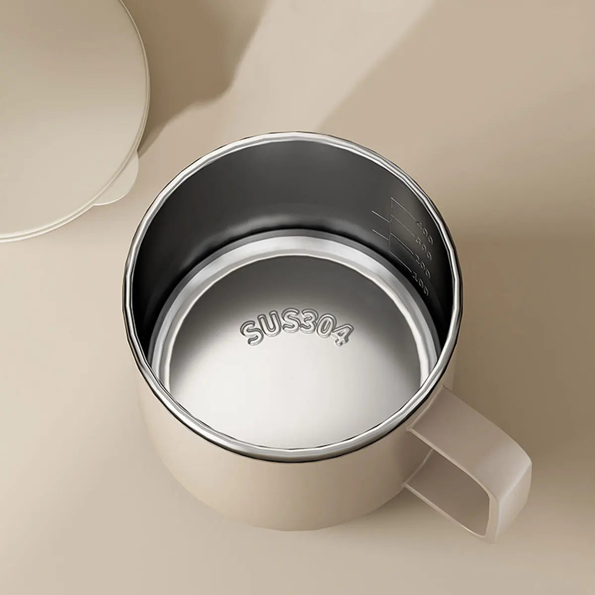 Tasse à Café en Acier Inoxydable 304 Isolée avec Couvercle