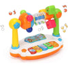 Rotating Musical Piano Toy with Lights and Sounds for Toddlers