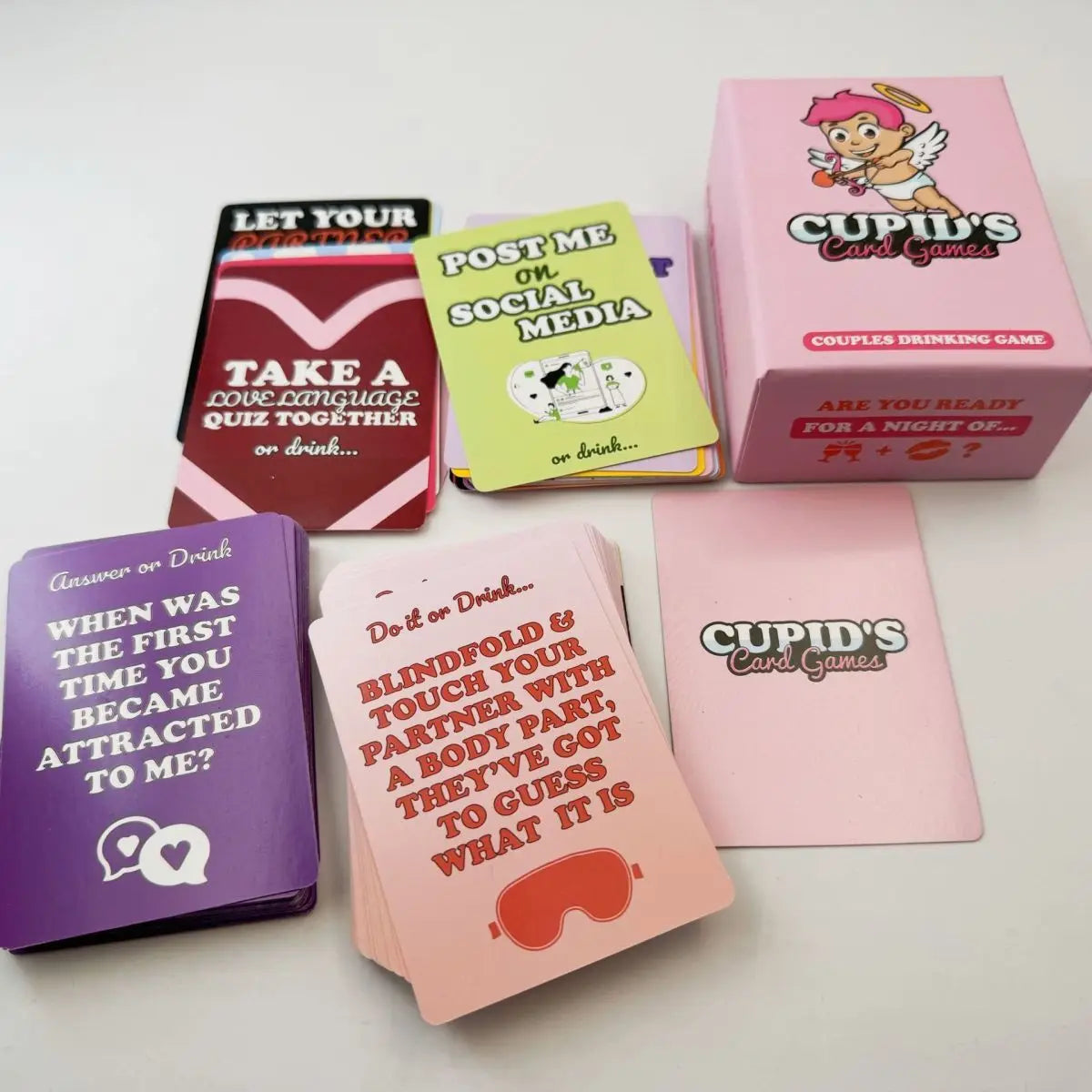 Cupid Card Game for Couples — Fun Adult Drinking Game for Date Nights