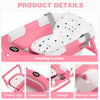 Collapsible Baby Bathtub with Thermometer and Floating Cushion