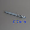 A close-up view of a light gray Uni ZENTO Quick-Dry Gel Pen with a 0.7mm tip.