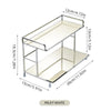 Two-Tier Metal Desktop Storage Rack