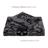 Gothic Skull Print Duvet Cover Set with Pillowcases - Soft Polyester Bedding for Adults