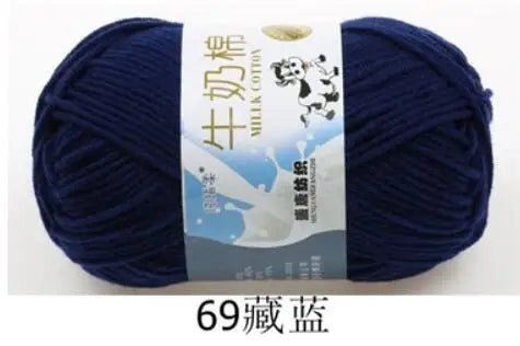 Milk Cotton Crochet Yarn – Soft, Durable Knitting Thread in 91 Colors