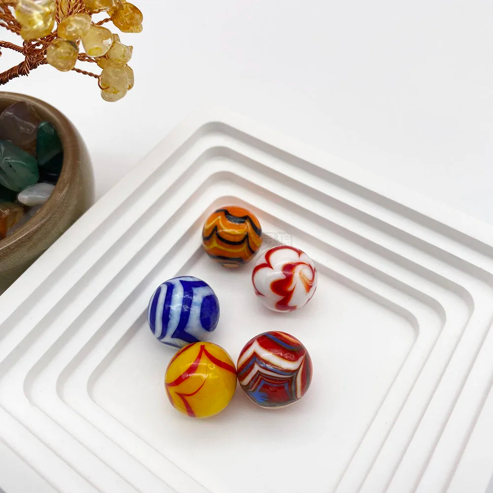 Handcrafted Glass Marbles Set for Games, Décor & Collecting