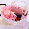 Striped PVC Waterproof Tote Bag for Everyday Use