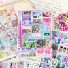 Decorative Time Reshaping Sticker Sheets for Scrapbooking & DIY Crafts