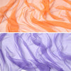 Flowing fabric in shades of orange and purple used for imaginative play
