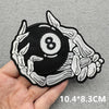 Black & White Racing Flag Embroidered Patches (Iron-On / Sew-On)