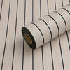 Roll of extra thick 3D wood grain self-adhesive wallpaper with black and white stripes
