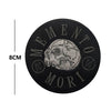 Embroidered Skull Patch with Hook and Loop Backing