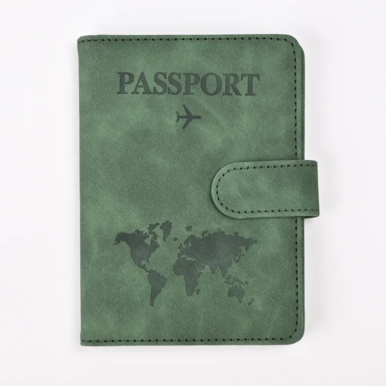 PU Leather Passport Holder with Credit Card Slots