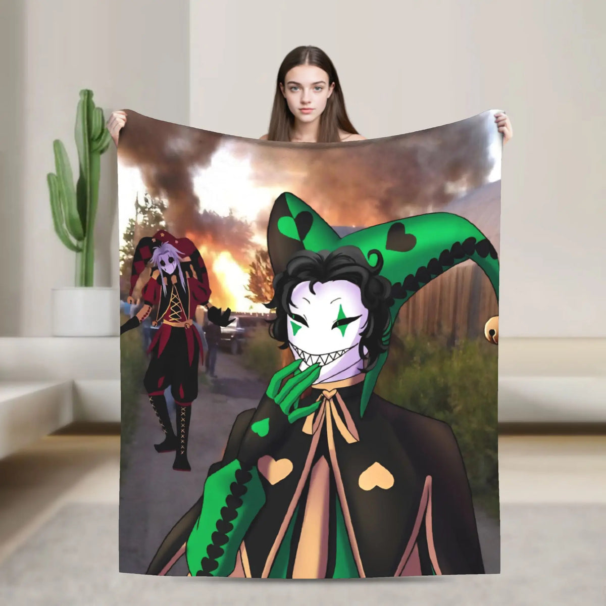Cozy Circus Throw Blanket – Soft Fleece Plush for Year-Round Comfort