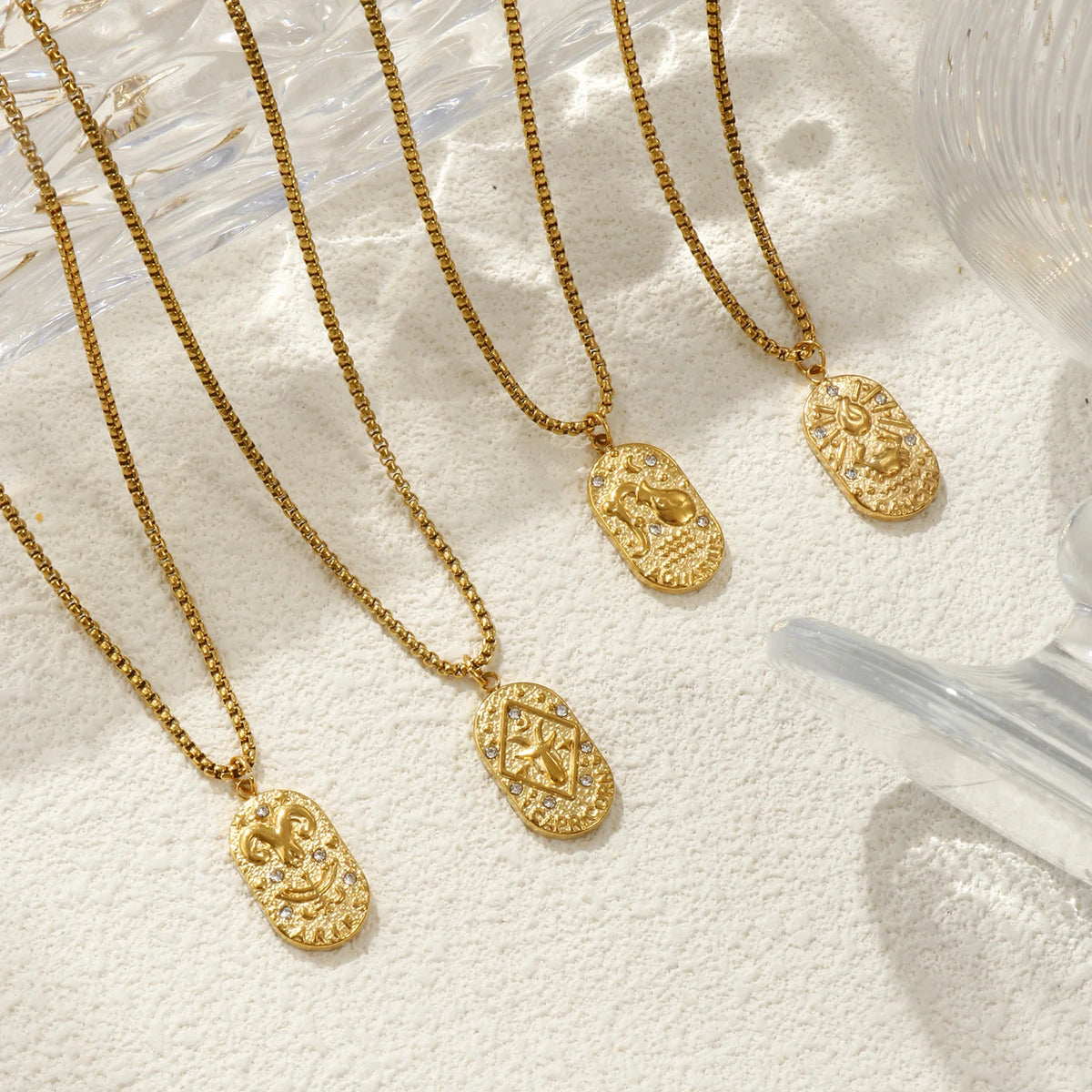 18K Gold Plated Constellation Pendant Necklace
