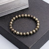 Bracelet en Pierre de Pyrite Naturelle