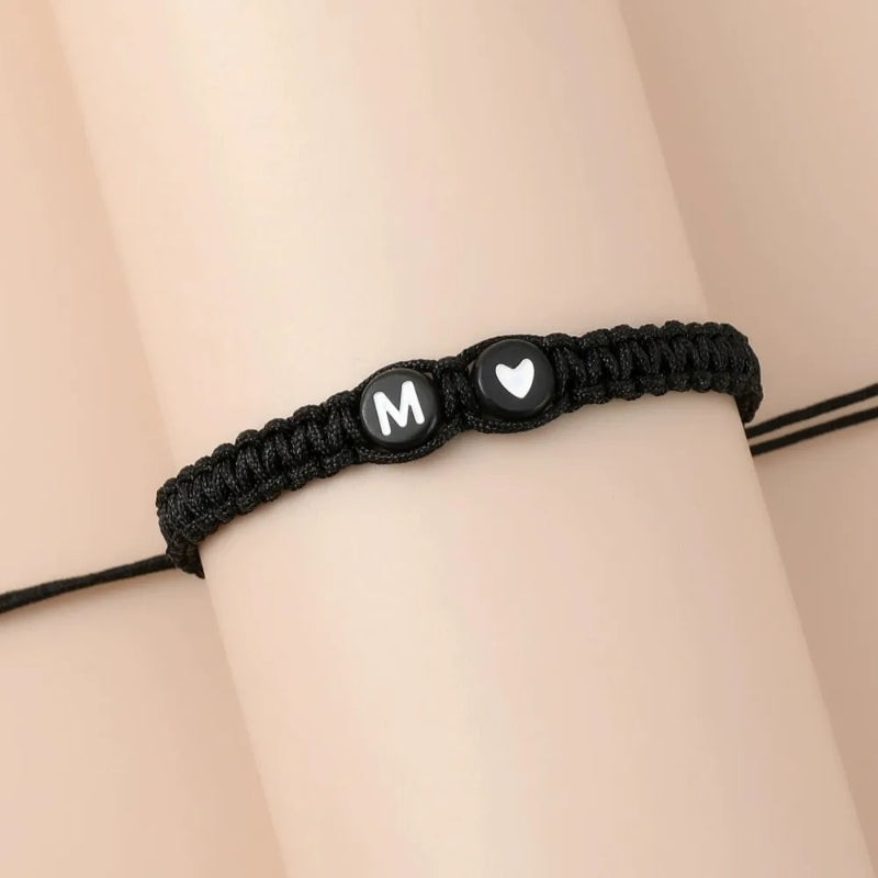 Personalized Heart Initial Bracelet