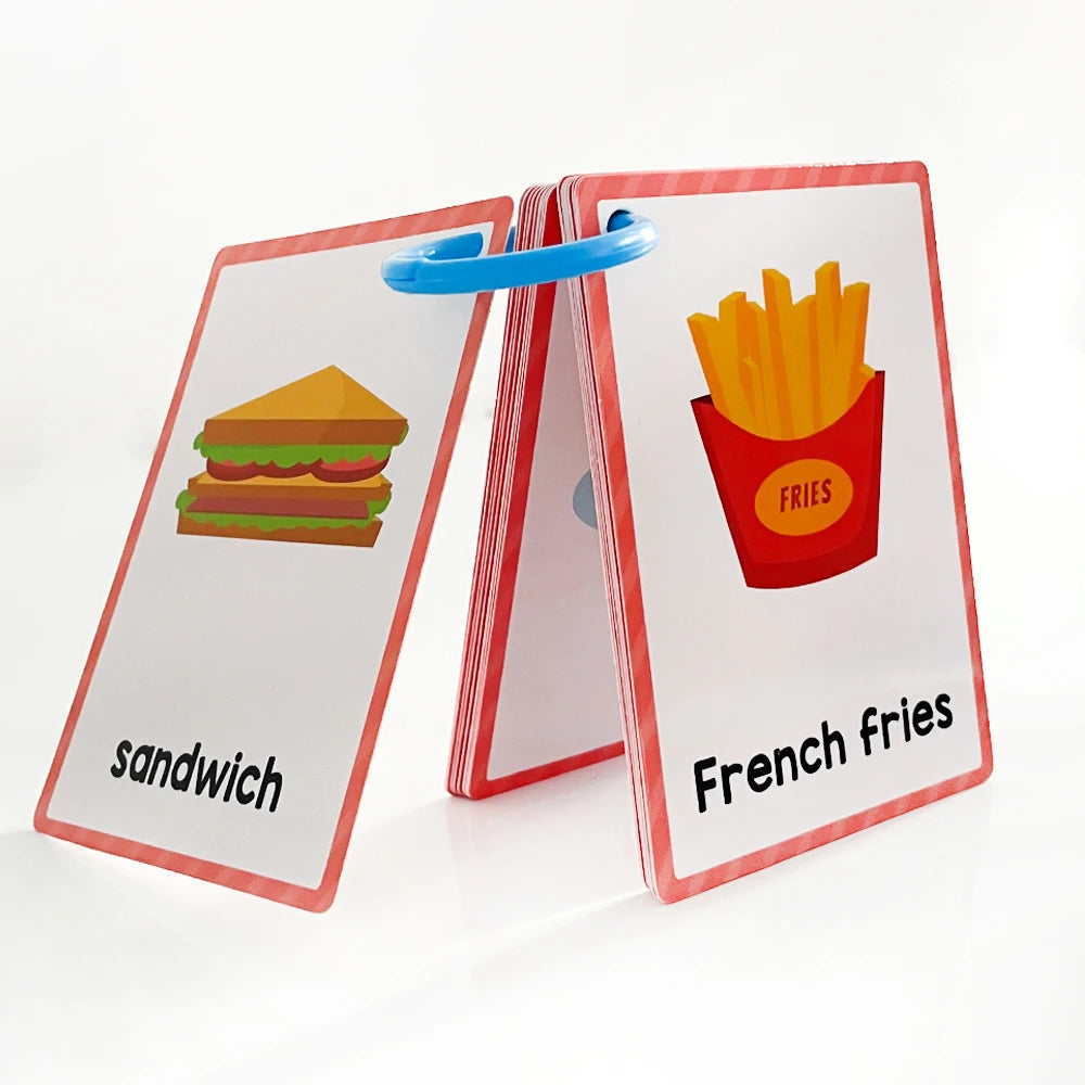 Early Learning Flash Cards for Kids – Colors, Shapes, Numbers, Fruits, Vegetables & Food