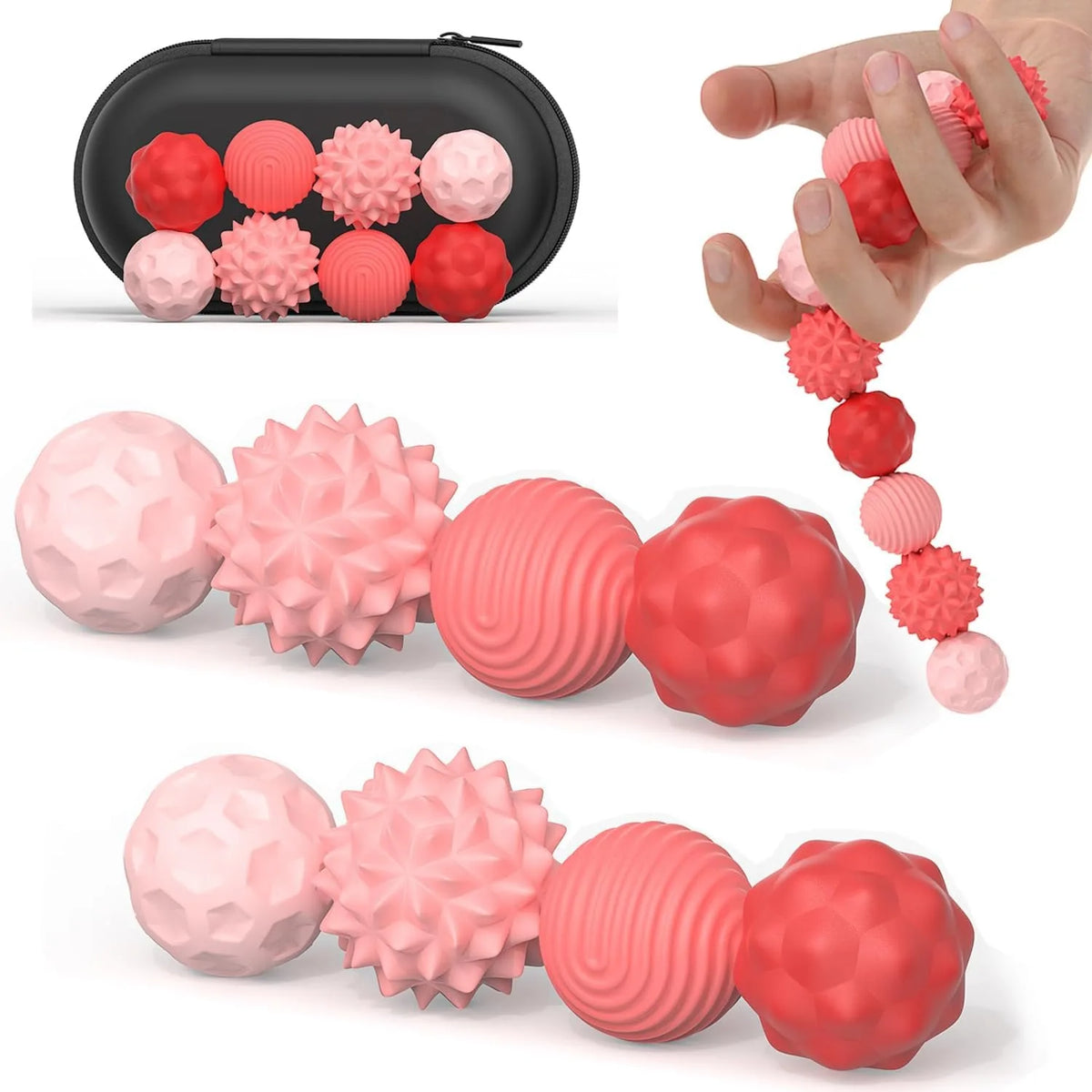 Silicone Magnetic Fidget Balls for Stress Relief and Focus