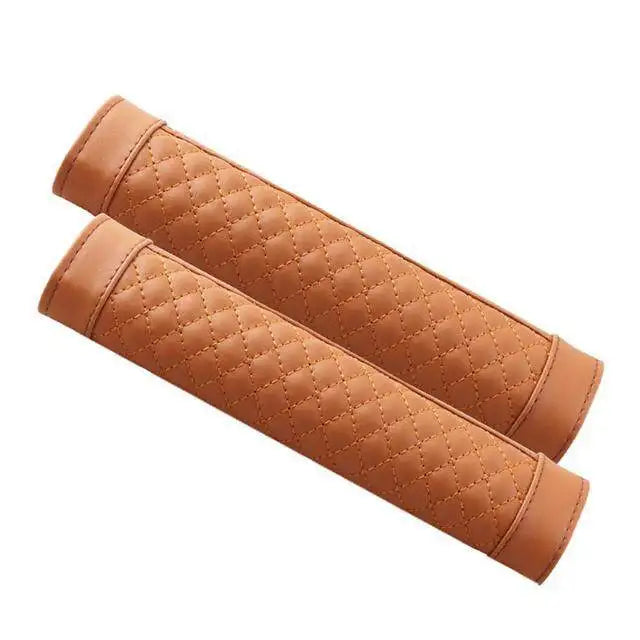 Premium PU Leather Seat Belt Covers
