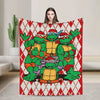 TMNT Graphic Flannel Throw Blanket