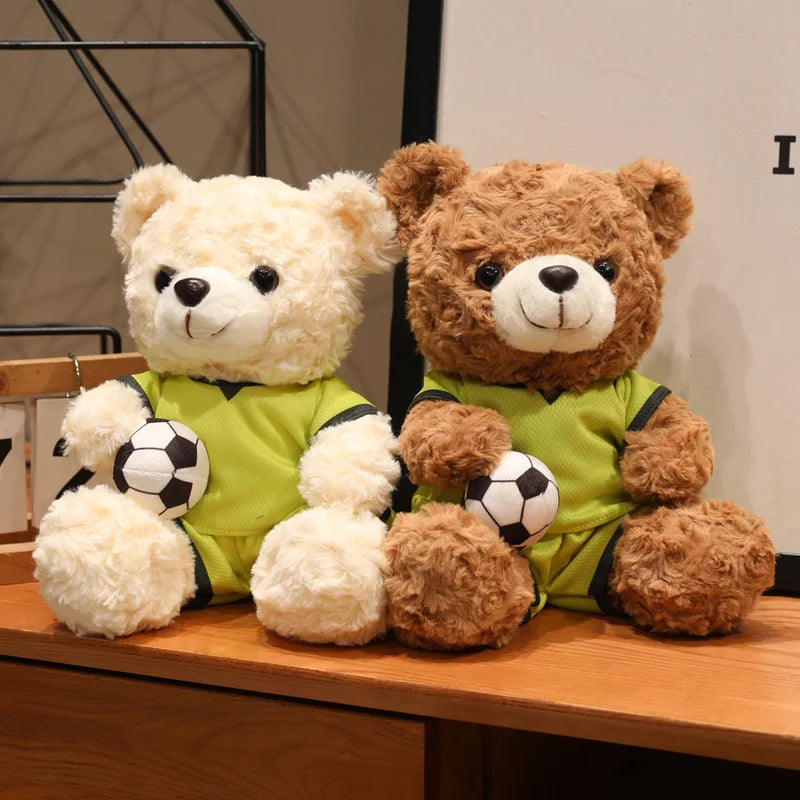 Kawaii Football Bear Plush Toy
