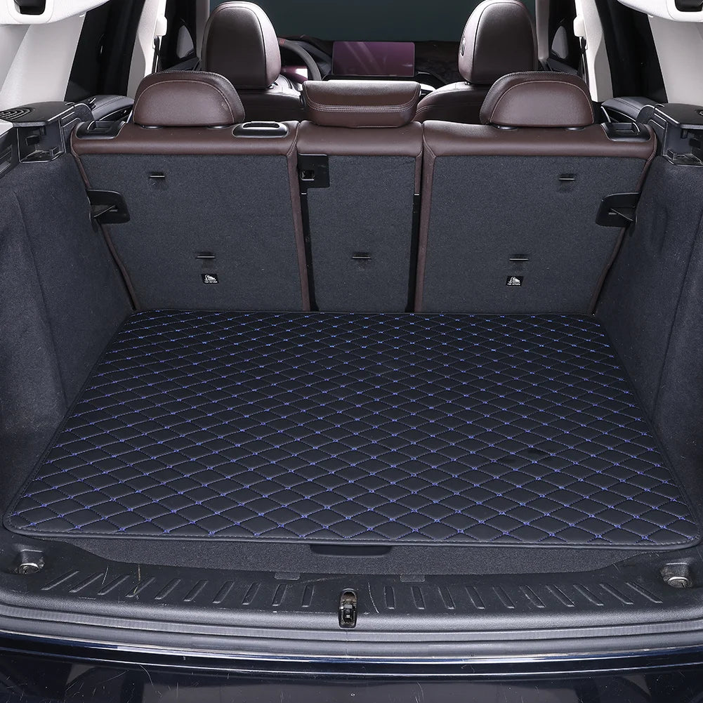 PU Leather Rhombus Pattern Car Trunk Mat