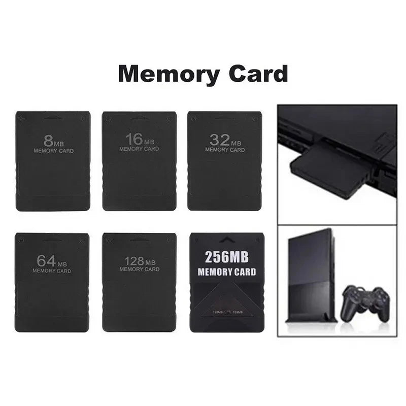PS2 Memory Card - Save Game Storage (8MB to 256MB)
