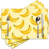 Floral Linen Placemats for Dining Table
