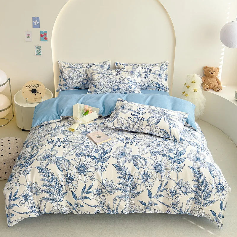 Brushed Polyester Duvet Cover with Matching Pillowcases