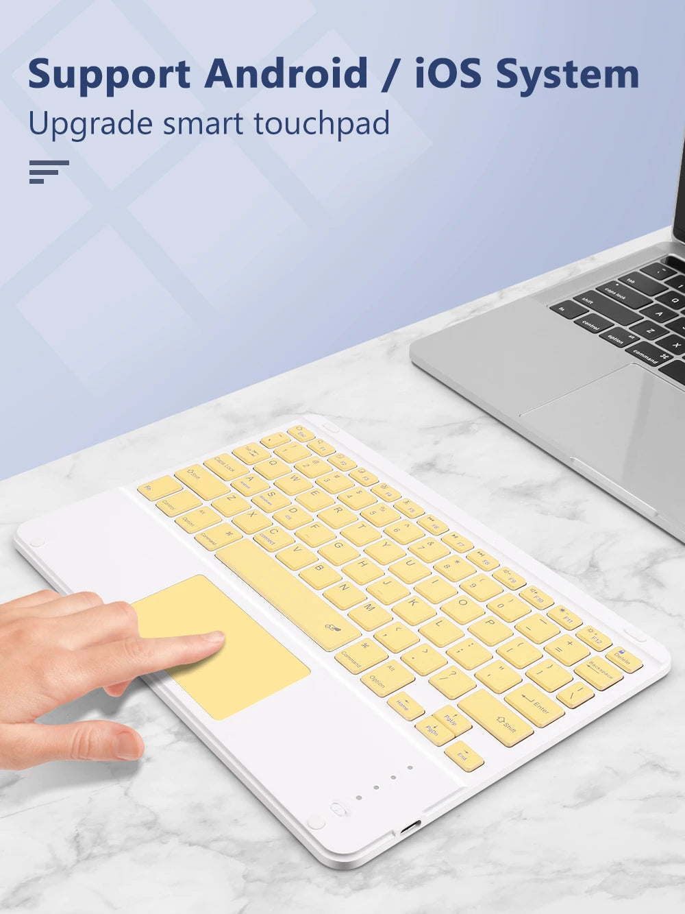 iPad Keyboard Case with Detachable Bluetooth Keyboard and Mouse