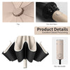 Auto Reverse-Folding Umbrella with Reflective Stripe & Carabiner Handle