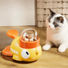 Yellow Duck Treat Dispenser Puzzle Toy for Cats and Dogs