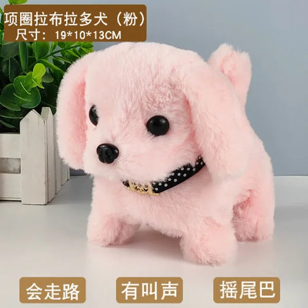 Interactive Walking Plush Dog Toy with Sound for Pets