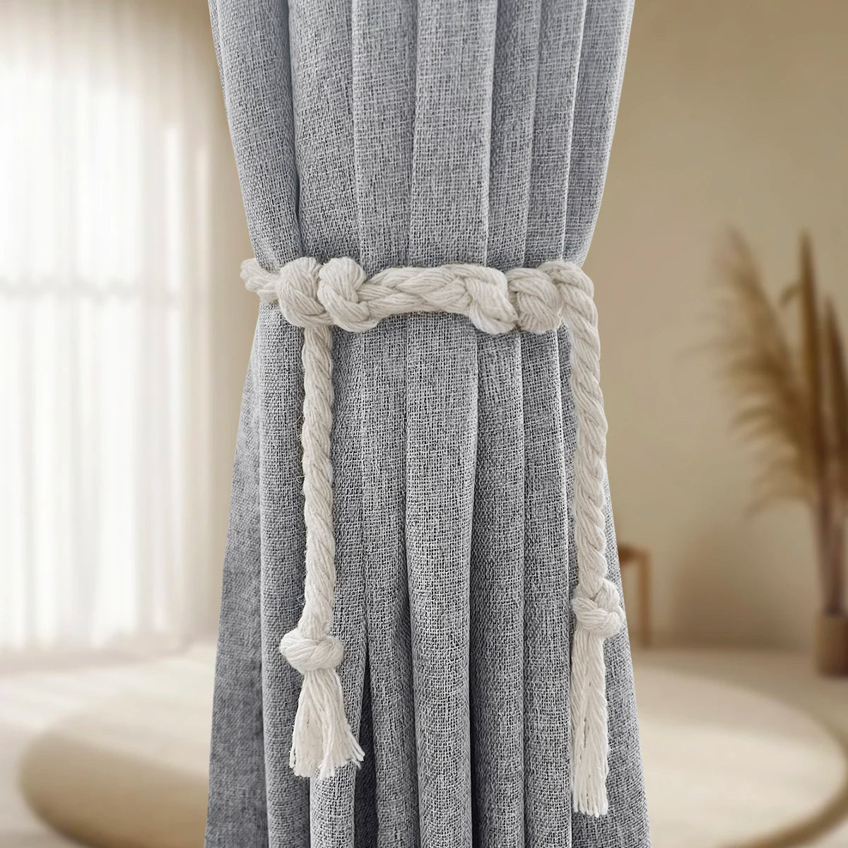 100% Blackout Curtain Panels with Tie-Backs (Set of 2)