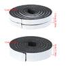 Rollos de cinta de sellado adhesiva para clima resistente en negro y blanco.
