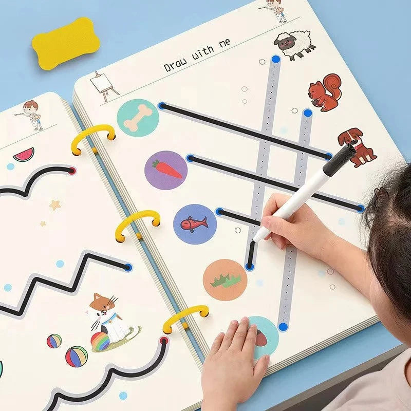 Reusable Tracing Workbook for Kids